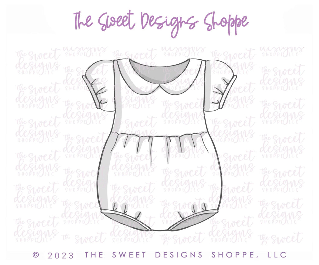 Cookie Cutters - Baby Romper with Sleeve - Cookie Cutter - Sweet Designs Shoppe - - ALL, Baby, Baby / Kids, Baby Boy, baby girl, baby romper, babyclothes, babyshower, Clothes, Clothing / Accessories, Cookie Cutter, Onesie, Promocode