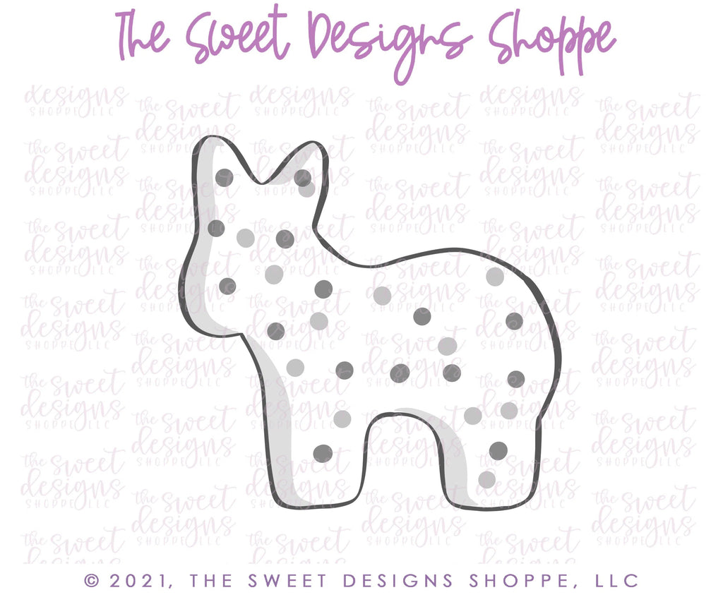 Cookie Cutters - Donkey Frosted Cracker - Cookie Cutter - Sweet Designs Shoppe - - ALL, Animal, Animals, Animals and Insects, Cookie Cutter, cracker, Frosted Cracker, Promocode
