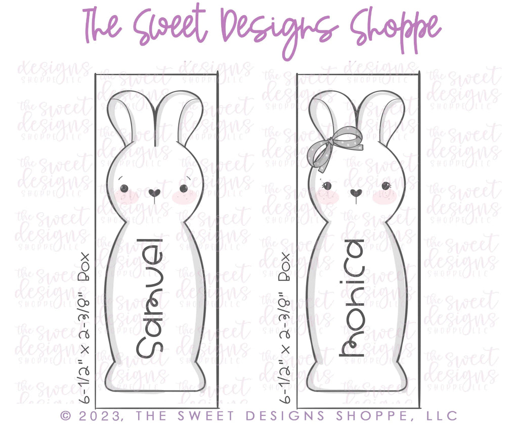 Cookie Cutters - Extra Long Bunnies Set - Set of 2 - Cookie Cutters - Sweet Designs Shoppe - - ALL, Animal, Animals, Animals and Insects, bunny, Cookie Cutter, Easter, Easter / Spring, Mini Sets, Promocode, regular sets, set