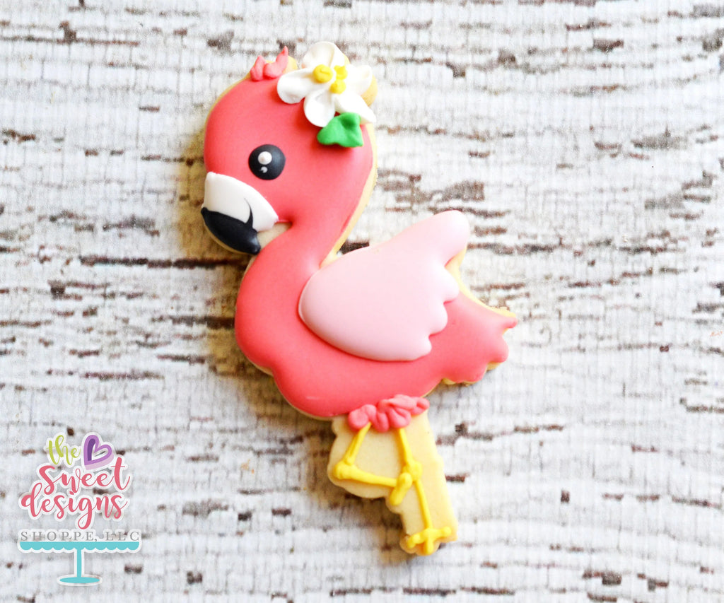 Cookie Cutters - Flamingo with Flower v2- Cookie Cutter - Sweet Designs Shoppe - - ALL, Animal, Cookie Cutter, Luau, Party, Promocode, summer