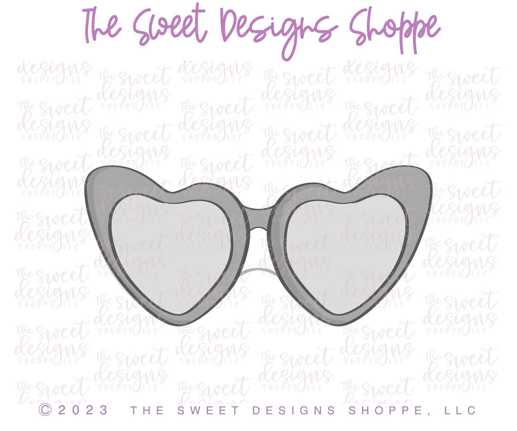 Cookie Cutters - Heart Doll Glasses - Cookie Cutter - Sweet Designs Shoppe - - Accesories, Accessories, accessory, ALL, Barbie, Clothing / Accessories, Cookie Cutter, doll, glasses, kids, Kids / Fantasy, Promocode, sunglasses, valentine