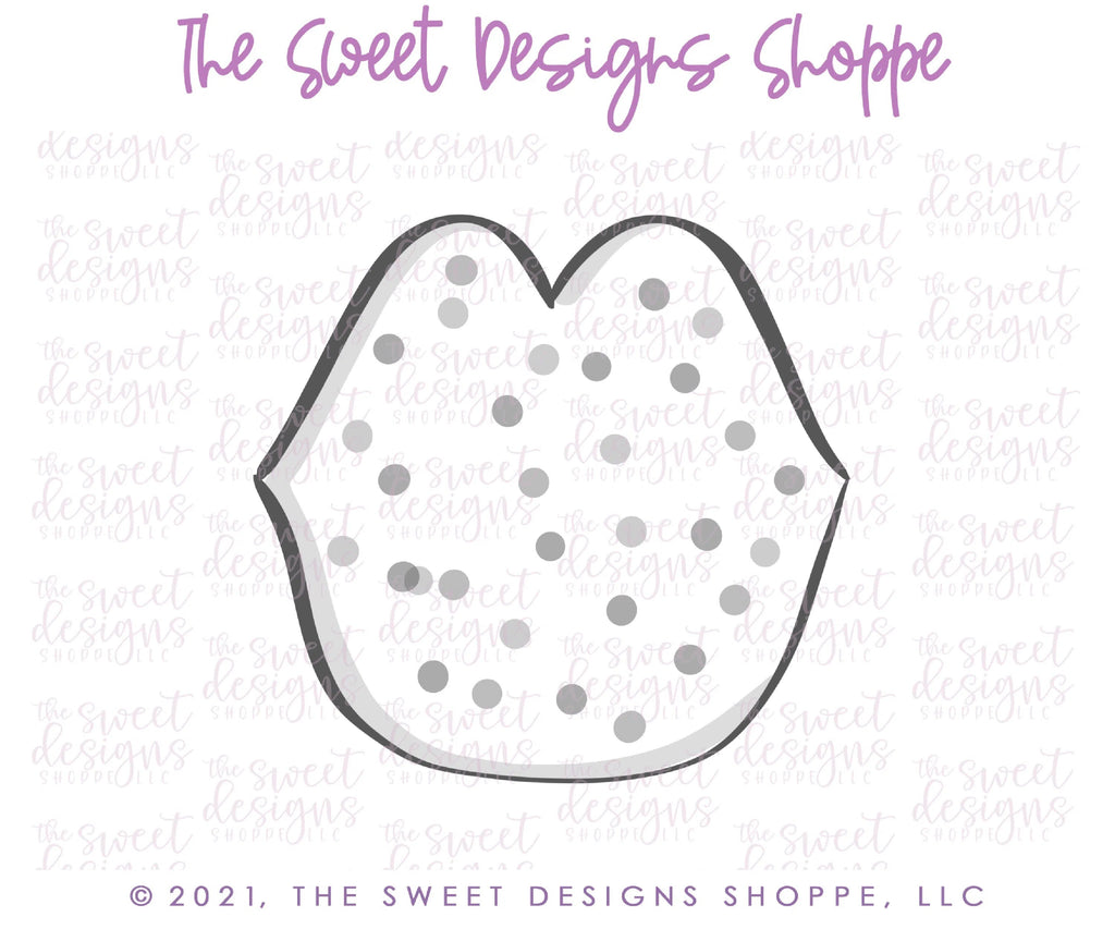 Cookie Cutters - Lips Frosted Cracker - Cookie Cutter - Sweet Designs Shoppe - - ALL, Bachelorette, beauty, Cookie Cutter, cracker, Frosted Cracker, Lips, Love, patrick's, Promocode, spa, Valentines