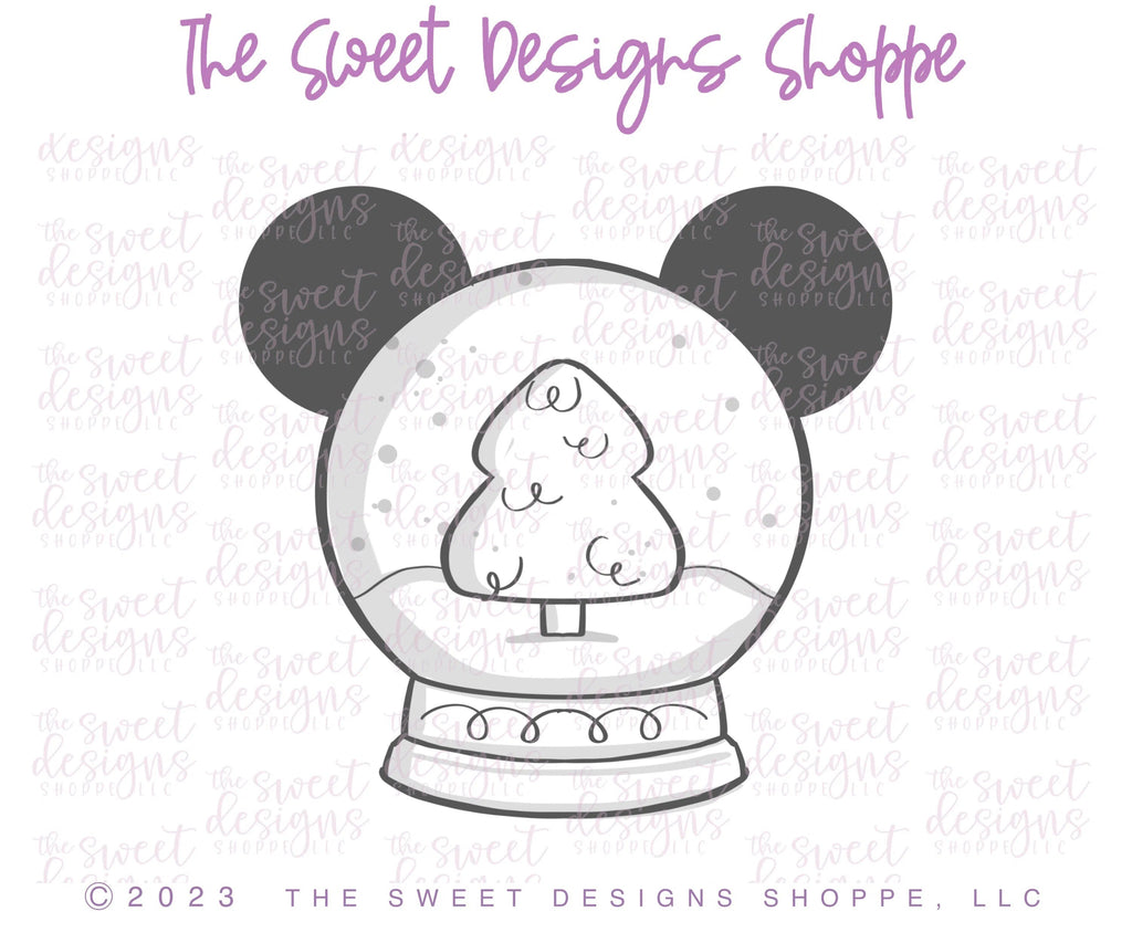 Cookie Cutters - Mouse Snow Globe - Cookie Cutter - Sweet Designs Shoppe - - ALL, Christmas, Christmas / Winter, Christmas Cookies, Cookie Cutter, Promocode, snowglobe, Theme Park, toy, toys