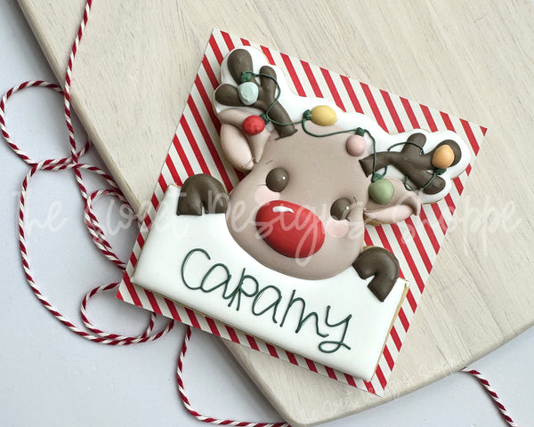 Reindeer Plaque Cookie Cutter
