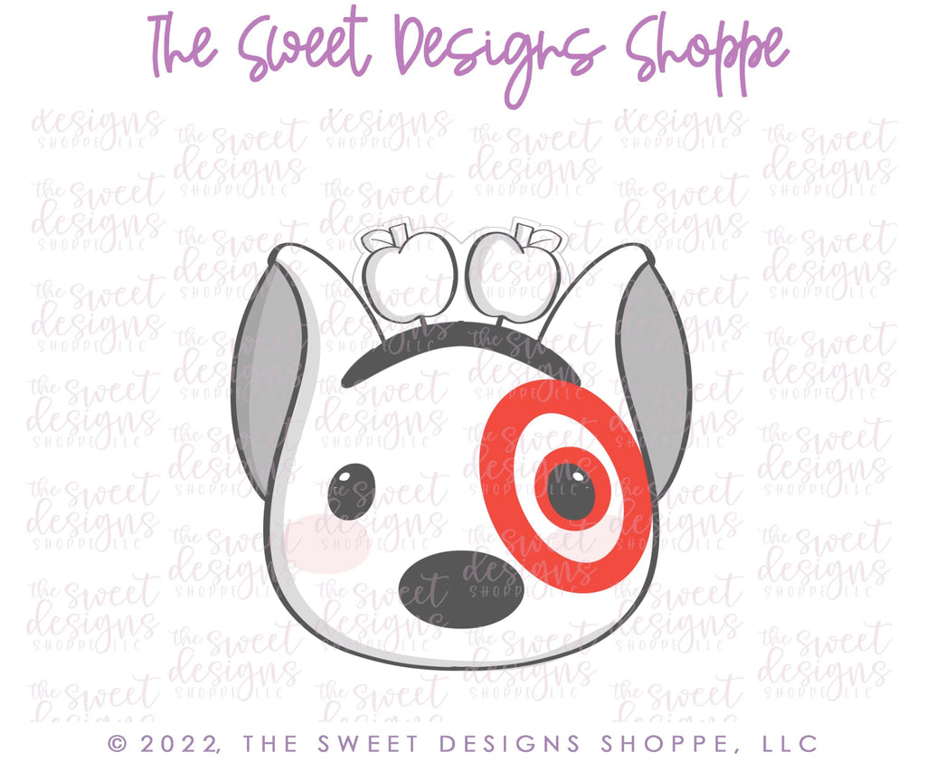 Cookie Cutters - School Shopping Dog Face - Cookie Cutter - Sweet Designs Shoppe - - ALL, Animal, Animals, Animals and Insects, back to school, Cookie Cutter, dog, dog face, dogface, Misc, Miscelaneous, Miscellaneous, Promocode, School, target