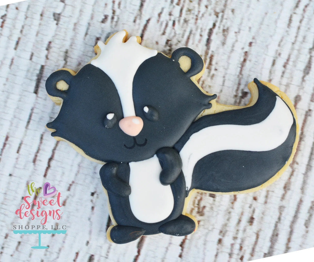 Cookie Cutters - Skunk v2- Cookie Cutter - Sweet Designs Shoppe - - ALL, animal, Animals, Animals and Insects, Cookie Cutter, Promocode, Woodland
