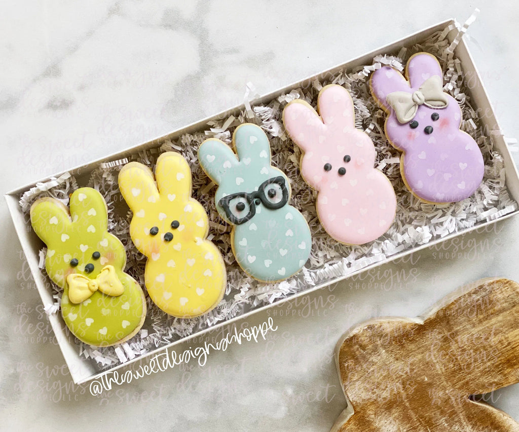 Cookie Cutters - Tall Bunny Marshmallow - Cookie Cutter - Sweet Designs Shoppe - - 2022EasterTop, ALL, Animal, Animals, Animals and Insects, Cookie Cutter, easter, Easter / Spring, Peep, Peeps, Promocode