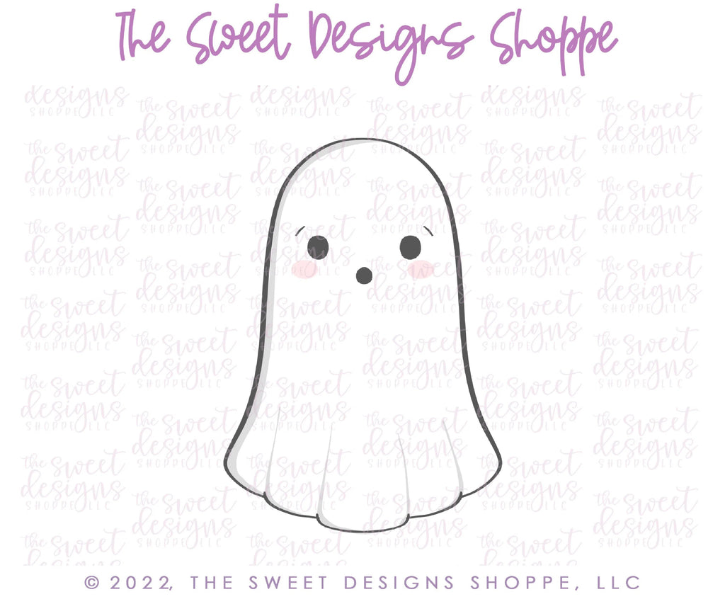Cookie Cutters - Tall Modern Ghost - Cookie Cutter - Sweet Designs Shoppe - - ALL, Boo, Cookie Cutter, Ghost, halloween, Promocode