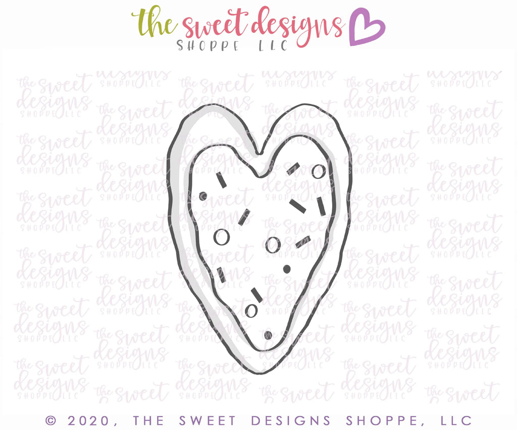 Cookie Cutters - Tallish Heart Cookie - Cookie Cutter - Sweet Designs Shoppe - - ALL, basic, Basic Shapes, Basic Shapes Love Valentines, BasicShapes, Christmas, Christmas / Winter, Christmas Cookies, Cookie Cutter, Promocode, Santa, Valentine, Valentines