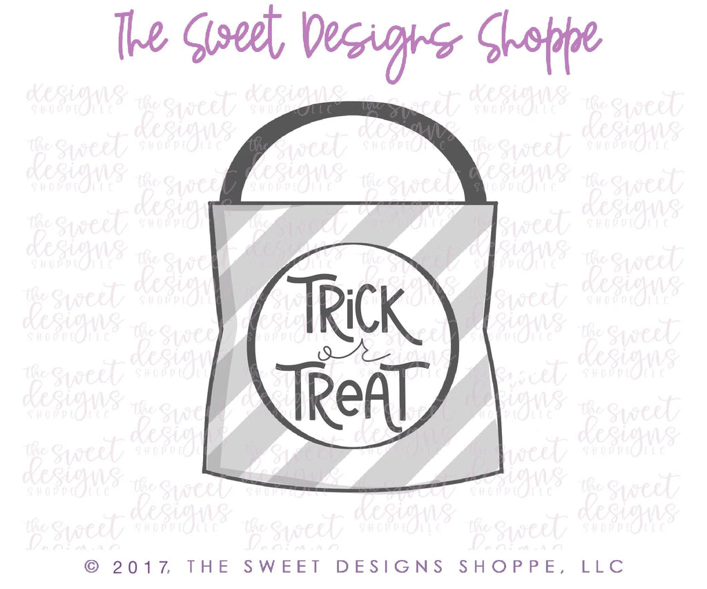 Cookie Cutters - Treat Bag V2 - Cookie Cutter - Sweet Designs Shoppe - - 2021Top15, ALL, Cookie Cutter, Customize, Fall / Halloween, halloween, Promocode, Sweets, trick or treat