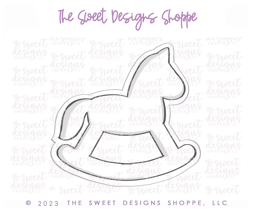 Cookie Cutters - Wood Rocking Horse - Cookie Cutter - Sweet Designs Shoppe - - ALL, Baby, Baby / Kids, baby shower, Cookie Cutter, kids, Kids / Fantasy, Promocode, Rocking Horse, rockinghorse