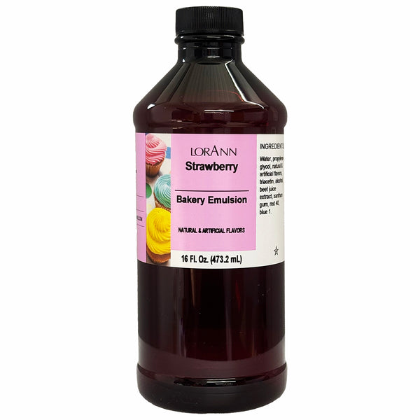 Strawberry, Baking Flavoring Emulsion 16oz by LorAnn – The Sweet