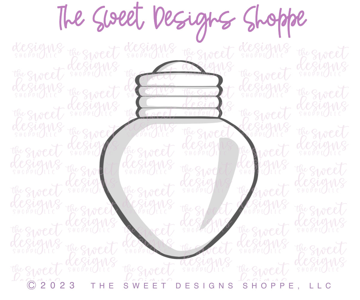 Cake Pop Maker - Advent Lightbulb - Cake Pop Maker Set ( Cutter & Pusher) - The Sweet Designs Shoppe - TSDS - - ALL,Cake Pop,cakepop,Christmas,Christmas / Winter,new,Popper,Promocode,STL
