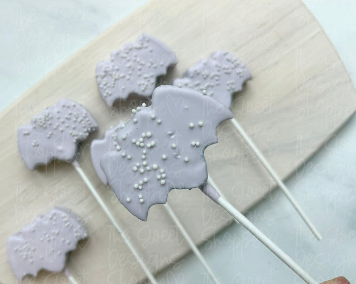 Cake Pop Maker - Bat Frosted Cracker- Cake Pop Maker Set ( Cutter & Pusher) - The Sweet Designs Shoppe - TSDS - - ALL,Animal,Animals and Insects,Cake Pop,cakepop,dracula,halloween,Popper,Promocode,STL,vampire