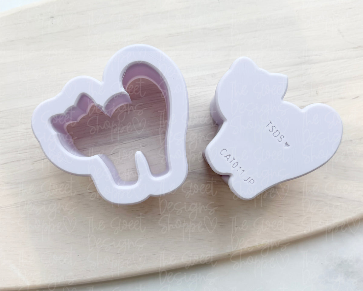 Cake Pop Maker - Cat Frosted Cracker - Cake Pop Maker Set ( Cutter & Pusher) - The Sweet Designs Shoppe - TSDS - - ALL,Animal,Animals,Animals and Insects,Cake Pop,cakepop,halloween,Popper,Promocode,STL,Witch