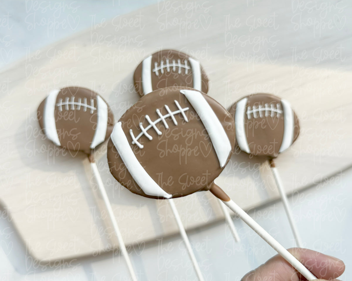 Cake Pop Maker - Chubby Football - Cake Pop Maker Set ( Cutter & Pusher) - The Sweet Designs Shoppe - TSDS - - ALL,back to school,Cake Pop,cakepop,dad,football,football birthday,Popper,Promocode,School,School / Graduation,sport,sports,STL