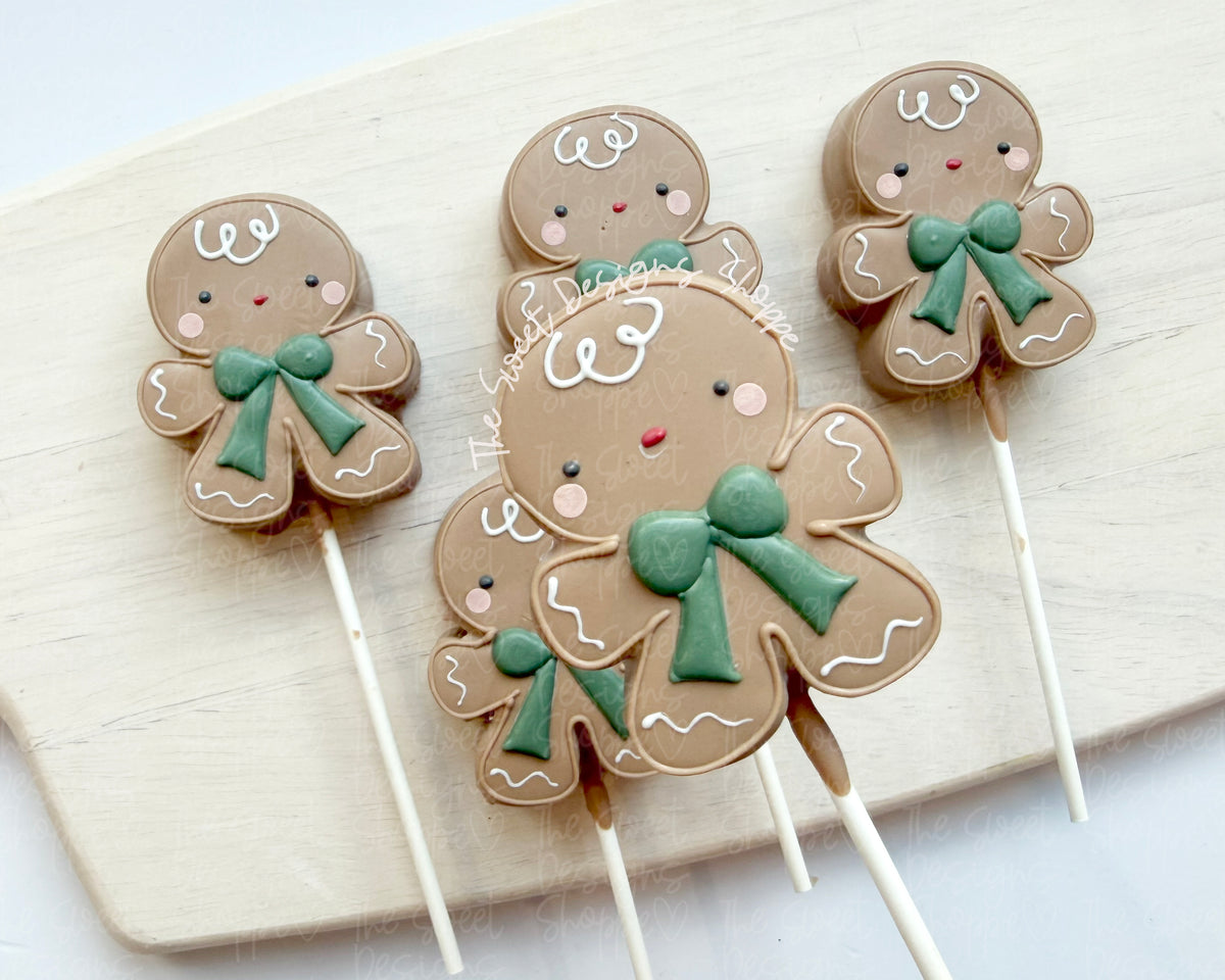 Cake Pop Maker - Chubby Gingerboy - Cake Pop Maker Set ( Cutter & Pusher) - The Sweet Designs Shoppe - TSDS - - ALL,Cake Pop,cakepop,Christmas,Christmas / Winter,new,Popper,Promocode,STL