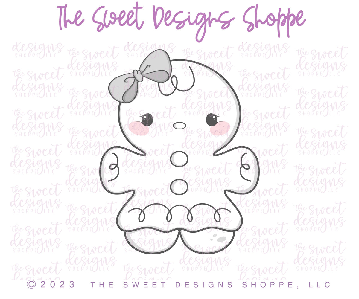 Cake Pop Maker - Chubby GingerGirl - Cake Pop Maker Set ( Cutter & Pusher) - The Sweet Designs Shoppe - TSDS - - ALL,Cake Pop,cakepop,Christmas,Christmas / Winter,new,Popper,Promocode,STL
