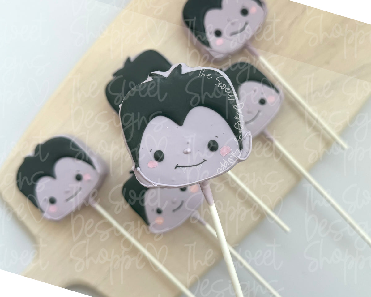Cake Pop Maker - Chunky Dracula Face - Cake Pop Maker Set ( Cutter & Pusher) - The Sweet Designs Shoppe - TSDS - - ALL,Cake Pop,cakepop,halloween,monster,Popper,Promocode,STL,vampire