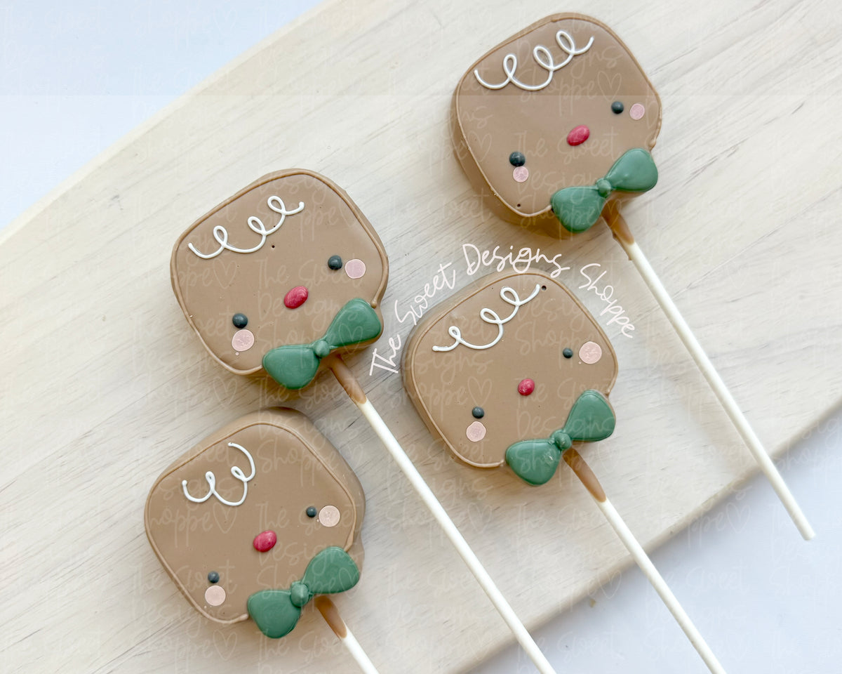 Cake Pop Maker - Chunky Gingerboy Face- Cake Pop Maker Set ( Cutter & Pusher) - The Sweet Designs Shoppe - TSDS - - ALL,Cake Pop,cakepop,Christmas,Christmas / Winter,new,Popper,Promocode,STL