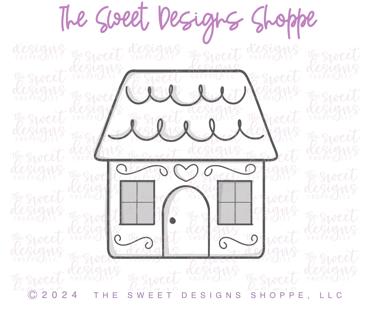 Cake Pop Maker - Chunky Gingerbread House - Cake Pop Maker Set ( Cutter & Pusher) - The Sweet Designs Shoppe - TSDS - - ALL,Cake Pop,cakepop,Christmas,Christmas / Winter,new,Popper,Promocode,STL