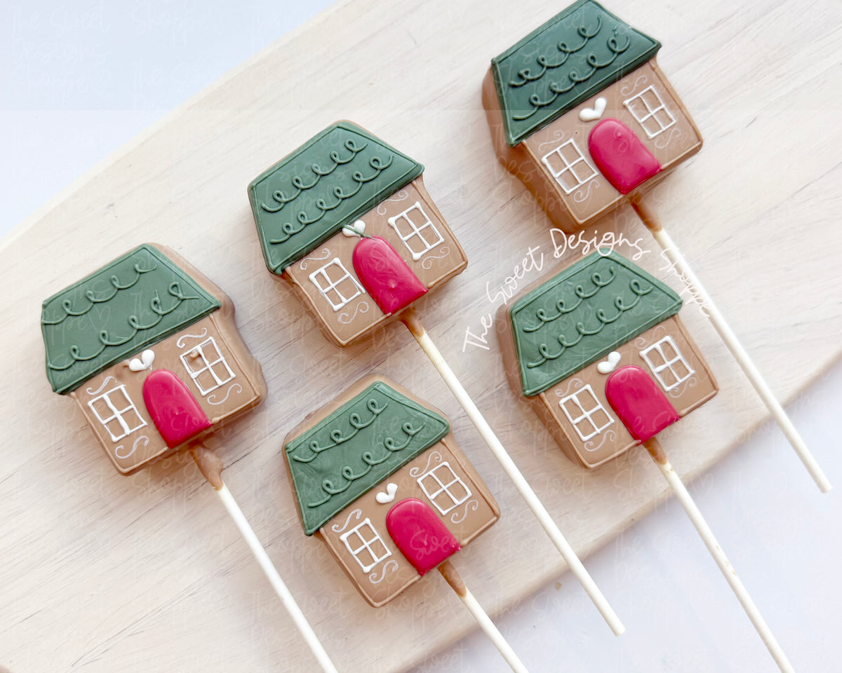 Cake Pop Maker - Chunky Gingerbread House - Cake Pop Maker Set ( Cutter & Pusher) - The Sweet Designs Shoppe - TSDS - - ALL,Cake Pop,cakepop,Christmas,Christmas / Winter,new,Popper,Promocode,STL