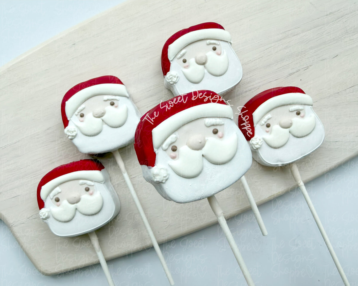 Cake Pop Maker - Chunky Santa Face - Cake Pop Maker Set ( Cutter & Pusher) - The Sweet Designs Shoppe - TSDS - - ALL,Cake Pop,cakepop,Christmas,Christmas / Winter,new,Popper,Promocode,STL