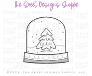 Cake Pop Maker - Chunky Snow Globe - Cake Pop Maker Set ( Cutter & Pusher) - The Sweet Designs Shoppe - TSDS - - ALL,Cake Pop,cakepop,Christmas,Christmas / Winter,new,Popper,Promocode,STL