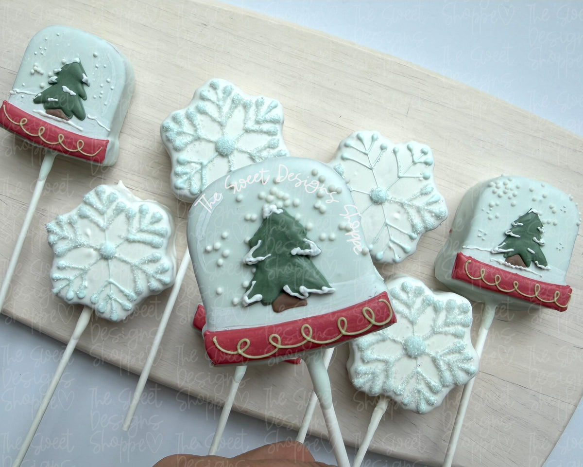Cake Pop Maker - Chunky Snow Globe - Cake Pop Maker Set ( Cutter & Pusher) - The Sweet Designs Shoppe - TSDS - - ALL,Cake Pop,cakepop,Christmas,Christmas / Winter,new,Popper,Promocode,STL
