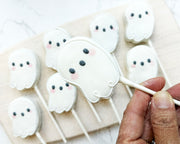 Cake Pop Maker - Cute Flying Ghost - Cake Pop Maker Set ( Cutter & Pusher) - The Sweet Designs Shoppe - TSDS - - ALL,Boo,Cake Pop,cakepop,halloween,Popper,Promocode,STL