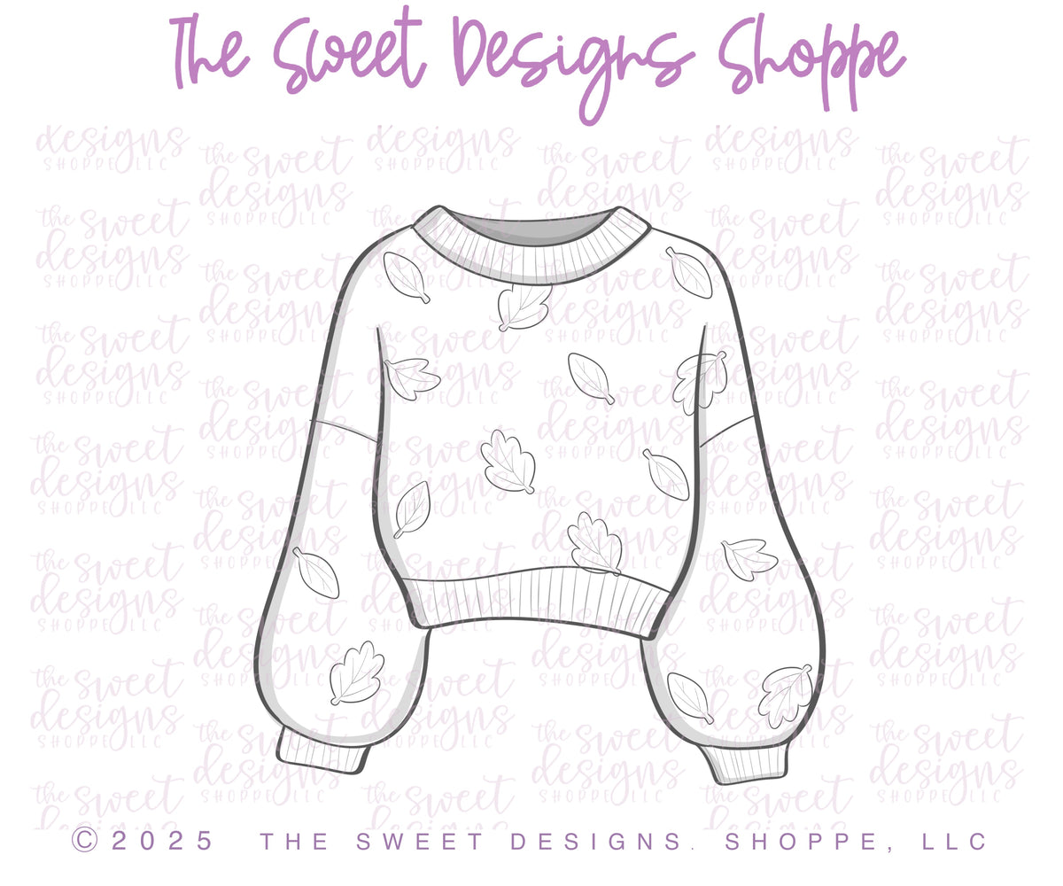 Cake Pop Maker - Fall Cropped Sweater - Cake Pop Maker Set ( Cutter & Pusher) - The Sweet Designs Shoppe - TSDS - - ALL,Cake Pop,cakepop,Christmas,Christmas / Winter,Clothes,clothing,Clothing / Accessories,Fall,Fall / Thanksgiving,new,Popper,Promocode,STL,sweater,thanksgiving,Winter