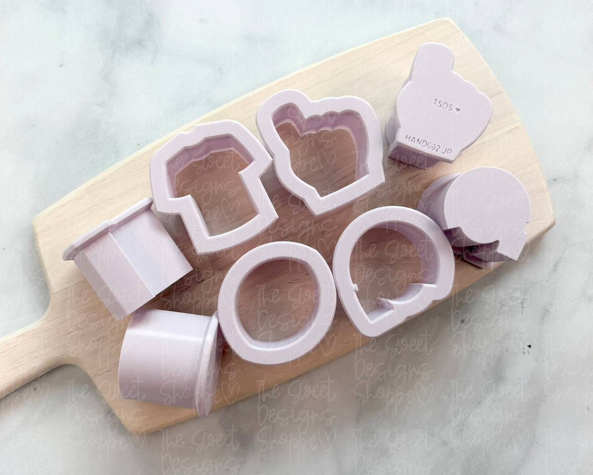 Cake Pop Maker - Football - Cake Pop Makers Set - 4 Designs - (1 Cutter & 1 Pusher per Design) - The Sweet Designs Shoppe - TSDS - - ALL,Cake Pop,cakepop,CPMakerSet003,football,football birthday,Popper,Promocode,School,School / Graduation,set,sport,sports,STL