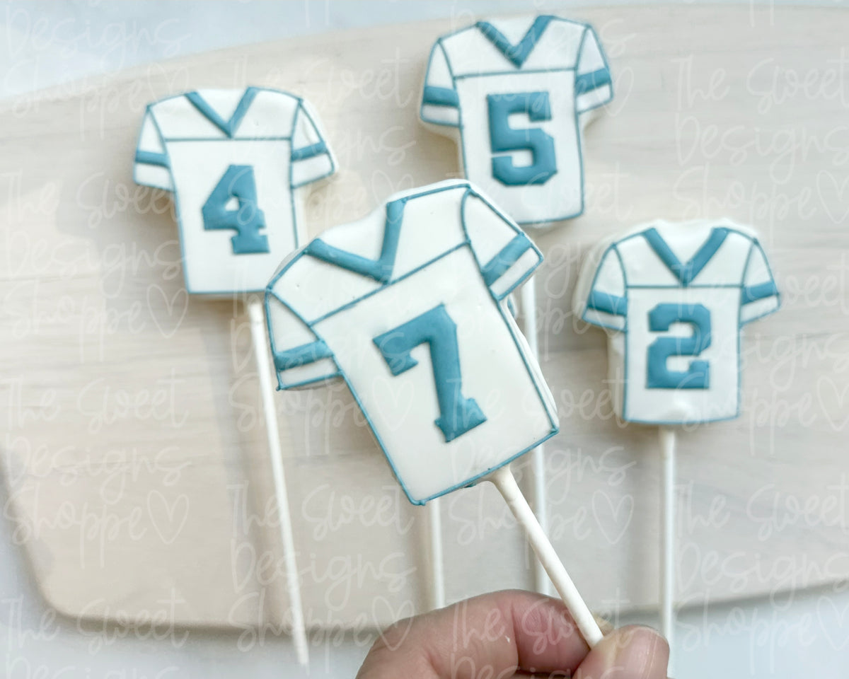 Cake Pop Maker - Football Jersey - Cake Pop Maker Set ( Cutter & Pusher) - The Sweet Designs Shoppe - TSDS - - ALL,back to school,Cake Pop,cakepop,dad,football,football birthday,Popper,Promocode,School,School / Graduation,sport,sports,STL