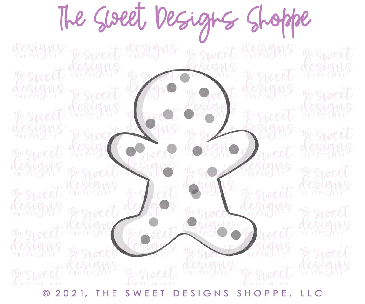 Cake Pop Maker - Gingerboy Frosted Cracker- Cake Pop Maker Set ( Cutter & Pusher) - The Sweet Designs Shoppe - TSDS - - ALL,Cake Pop,cakepop,Christmas,Christmas / Winter,new,Popper,Promocode,STL