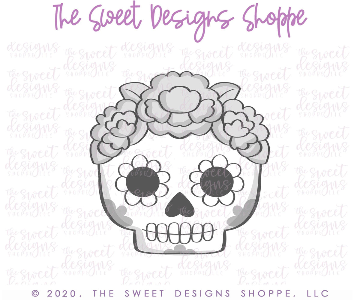 Cake Pop Maker - Girly Calavera Skull - Cake Pop Maker Set ( Cutter & Pusher) - The Sweet Designs Shoppe - TSDS - - ALL,Cake Pop,cakepop,Day of the dead,Day of the Death,dia de los muertos,Dia de Muertos,halloween,Mexico,Popper,Promocode,STL