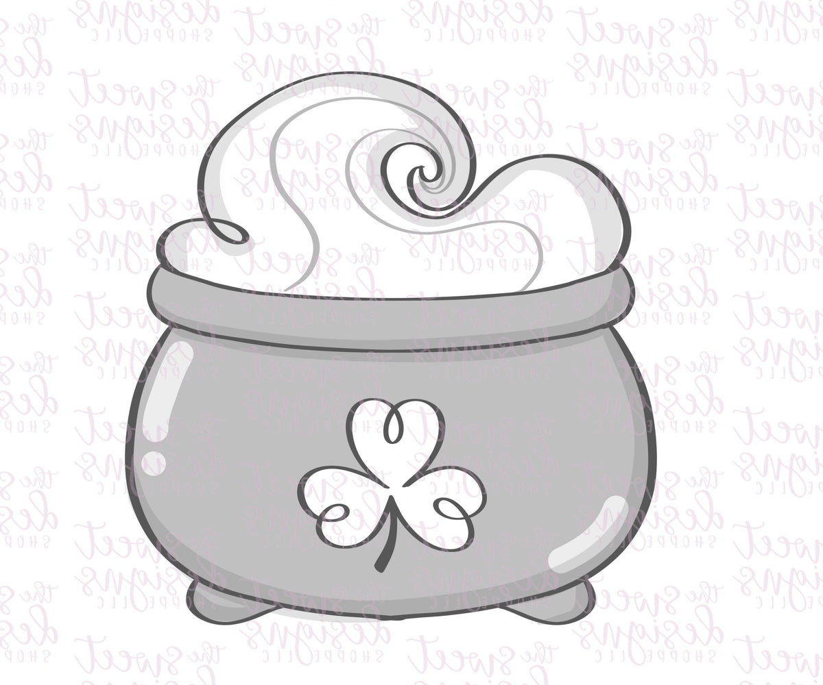 Cake Pop Maker - Leprechauns Cauldron - Cake Pop Maker Set ( Cutter & Pusher) - The Sweet Designs Shoppe - TSDS - - ALL,Cake Pop,cakepop,halloween,Popper,Promocode,St paddy,ST PATRICK,st patricks,St Patrick’s Day,STL,Witch