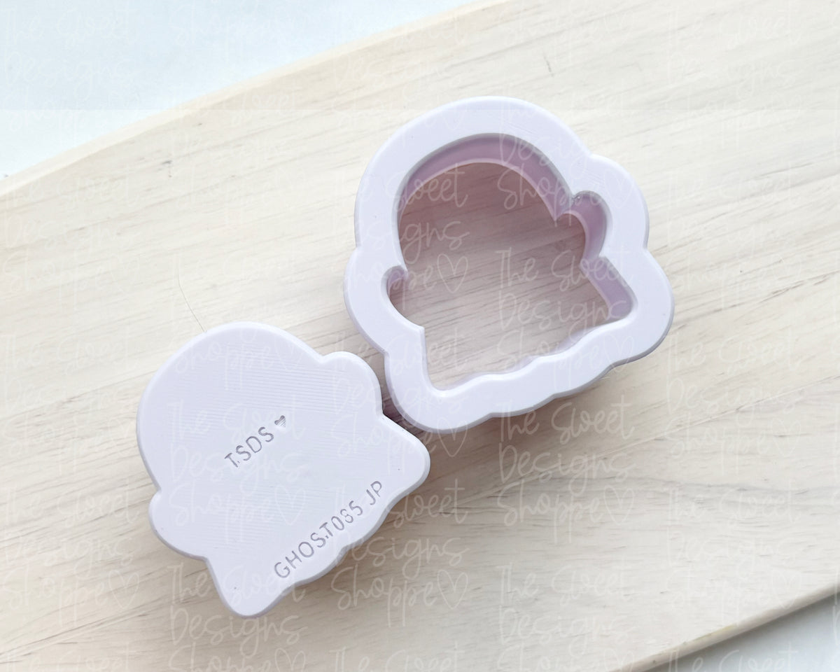 Cake Pop Maker - Lovely Chubby Ghost - Cake Pop Maker Set ( Cutter & Pusher) - The Sweet Designs Shoppe - TSDS - - ALL,Boo,Boo haunted house,Cake Pop,cakepop,halloween,monster,Popper,Promocode,STL
