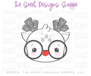 Cake Pop Maker - Nerdy Chunky Rudolph - Cake Pop Maker Set ( Cutter & Pusher) - The Sweet Designs Shoppe - TSDS - - ALL,Cake Pop,cakepop,Christmas,Christmas / Winter,new,Popper,Promocode,STL