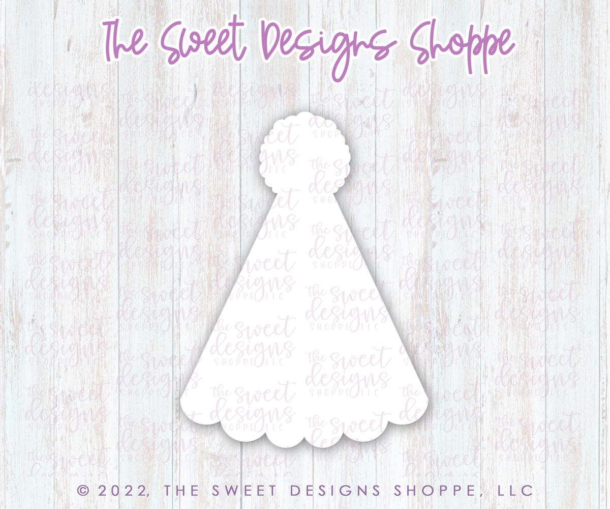 Cake Pop Maker - Scalloped Birthday Hat - Cake Pop Maker Set ( Cutter & Pusher) - The Sweet Designs Shoppe - TSDS - - ALL,Baby,baby shower,baby shower favors,balloon05,Birthday,Cake Pop,cakepop,new,Popper,Promocode,STL,Wedding,Wedding Favors