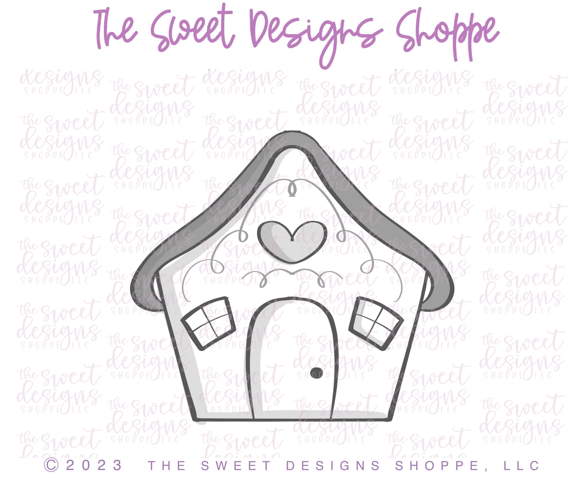 Cake Pop Maker - Simple Gingerbread House - Cake Pop Maker Set ( Cutter & Pusher) - The Sweet Designs Shoppe - TSDS - - ALL,Cake Pop,cakepop,Christmas,Christmas / Winter,new,Popper,Promocode,STL