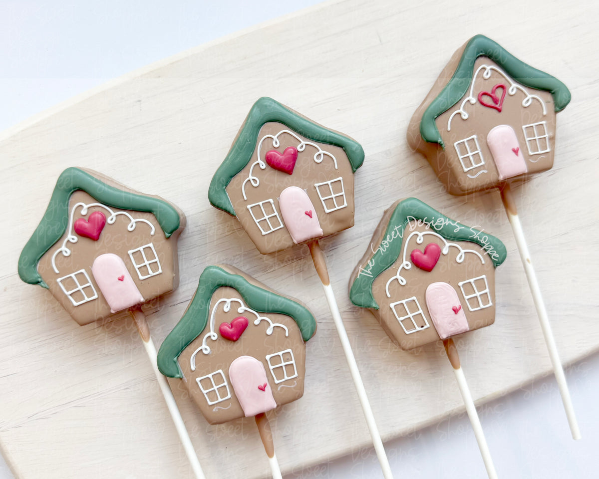 Cake Pop Maker - Simple Gingerbread House - Cake Pop Maker Set ( Cutter & Pusher) - The Sweet Designs Shoppe - TSDS - - ALL,Cake Pop,cakepop,Christmas,Christmas / Winter,new,Popper,Promocode,STL