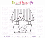 Cake Pop Maker - Simple Haunted House - Cake Pop Maker Set ( Cutter & Pusher) - The Sweet Designs Shoppe - TSDS - - ALL,Boo,Cake Pop,cakepop,halloween,haunted house,House,Popper,Promocode,STL