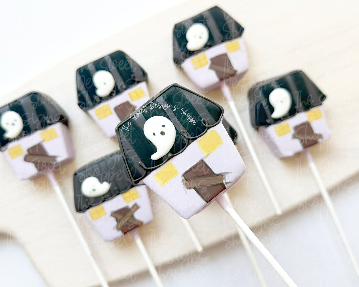 Cake Pop Maker - Simple Haunted House - Cake Pop Maker Set ( Cutter & Pusher) - The Sweet Designs Shoppe - TSDS - - ALL,Boo,Cake Pop,cakepop,halloween,haunted house,House,Popper,Promocode,STL