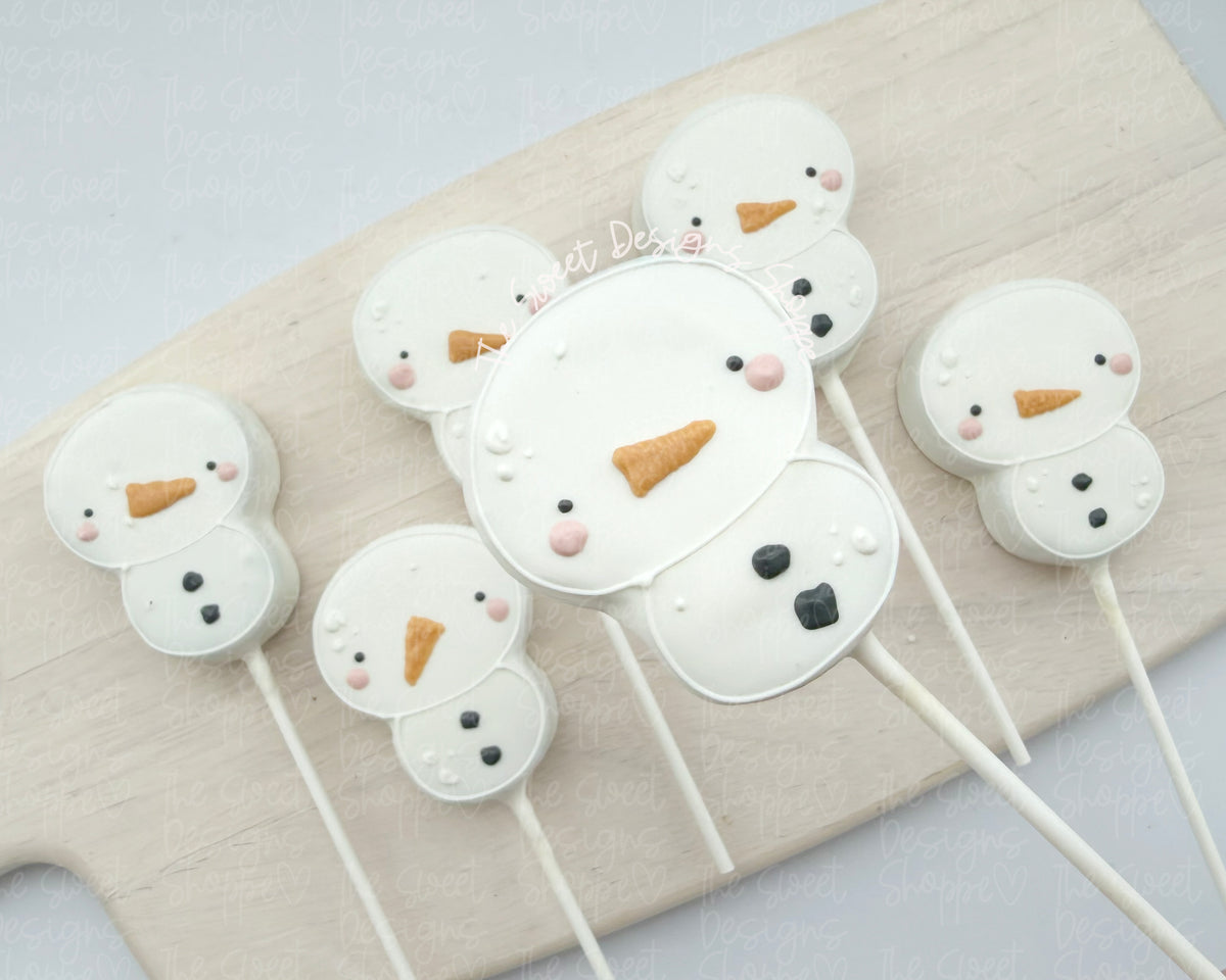 Cake Pop Maker - Simple Snowman - Cake Pop Maker Set ( Cutter & Pusher) - The Sweet Designs Shoppe - TSDS - - ALL,Cake Pop,cakepop,Christmas,Christmas / Winter,new,Popper,Promocode,STL