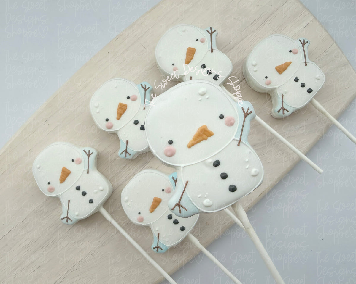 Cake Pop Maker - Snowman for Balloon - Cake Pop Maker Set ( Cutter & Pusher) - The Sweet Designs Shoppe - TSDS - - ALL,Cake Pop,cakepop,Christmas,Christmas / Winter,new,Popper,Promocode,STL