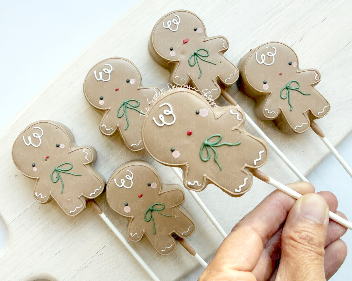 Cake Pop Maker - Sweet Gingerbread Boy - Cake Pop Maker Set ( Cutter & Pusher) - The Sweet Designs Shoppe - TSDS - - ALL,Cake Pop,cakepop,Christmas,Christmas / Winter,new,Popper,Promocode,STL