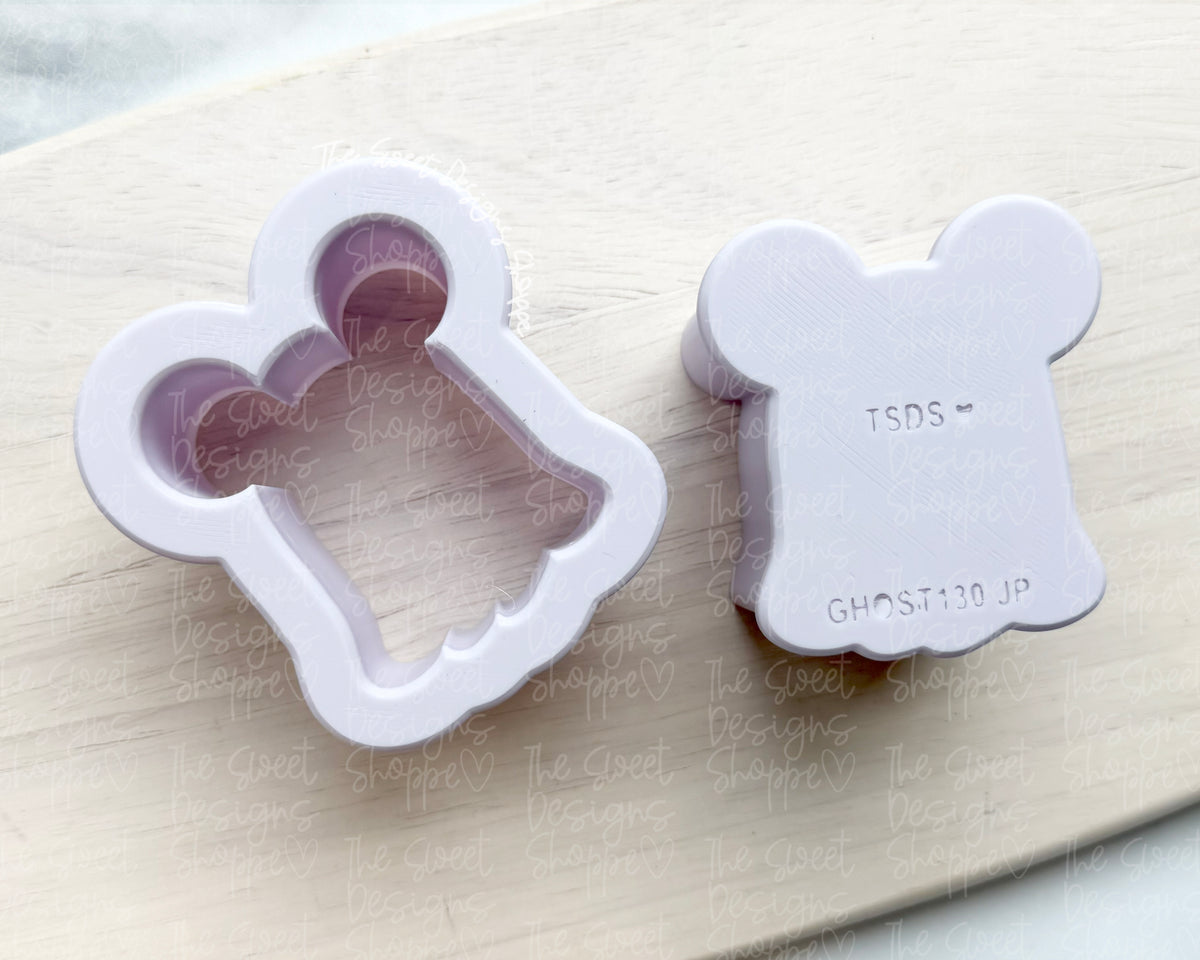 Cake Pop Maker - Theme Park Chunky Ghost - Cake Pop Maker Set ( Cutter & Pusher) - The Sweet Designs Shoppe - TSDS - - ALL,Boo,Cake Pop,cakepop,halloween,mouse,Popper,Promocode,STL,Theme Park,Theme park Snack