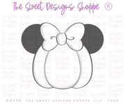 Cake Pop Maker - Theme Park Chunky Pumpkin with bow - Cake Pop Maker Set ( Cutter & Pusher) - The Sweet Designs Shoppe - TSDS - - ALL,Cake Pop,cakepop,Food,Food & Beverages,Food and Beverage,halloween,mouse,Popper,Promocode,STL,Theme Park,Theme park Snack,trick or treat