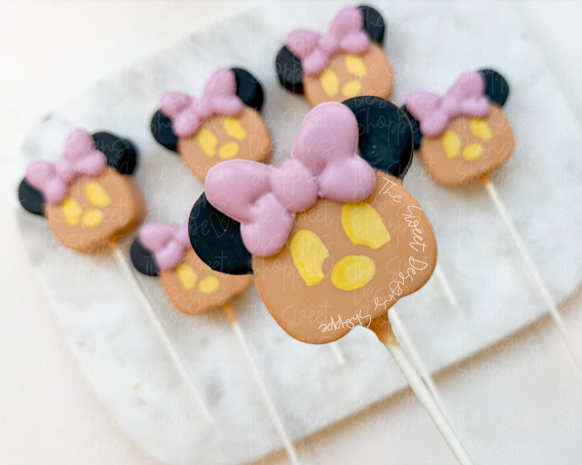 Cake Pop Maker - Theme Park Chunky Pumpkin with bow - Cake Pop Maker Set ( Cutter & Pusher) - The Sweet Designs Shoppe - TSDS - - ALL,Cake Pop,cakepop,Food,Food & Beverages,Food and Beverage,halloween,mouse,Popper,Promocode,STL,Theme Park,Theme park Snack,trick or treat