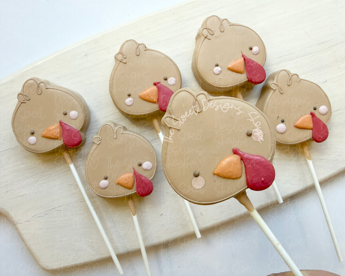 Cake Pop Maker - Turkey Face - Cake Pop Maker Set ( Cutter & Pusher) - The Sweet Designs Shoppe - TSDS - - ALL,Animal,Animals,Cake Pop,cakepop,Fall,Fall / Thanksgiving,new,Popper,Promocode,STL,thanksgiving
